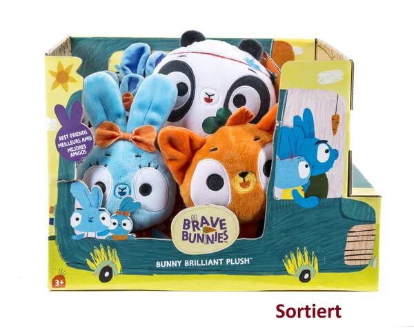 Amigo | BUN Brave Bunnies Plush Asst | 41695