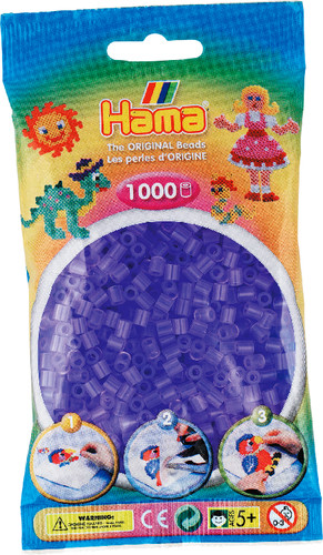 Dan Import | HAMA Bügelperlen Midi - Transp. Flieder 1000 Perlen
