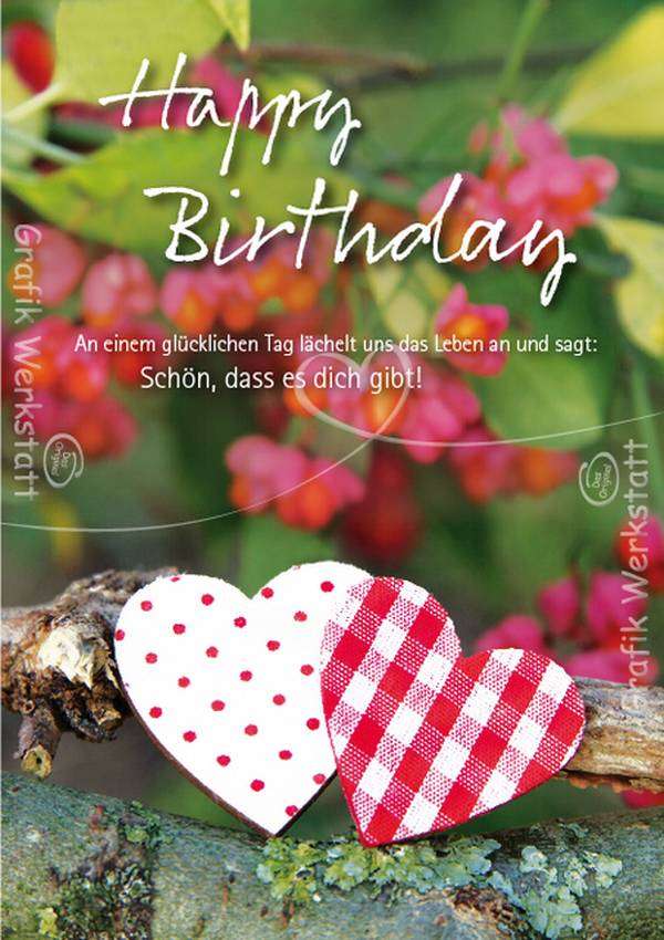 Grafik Werkstatt Doppelkarte Happy Birthday 25735