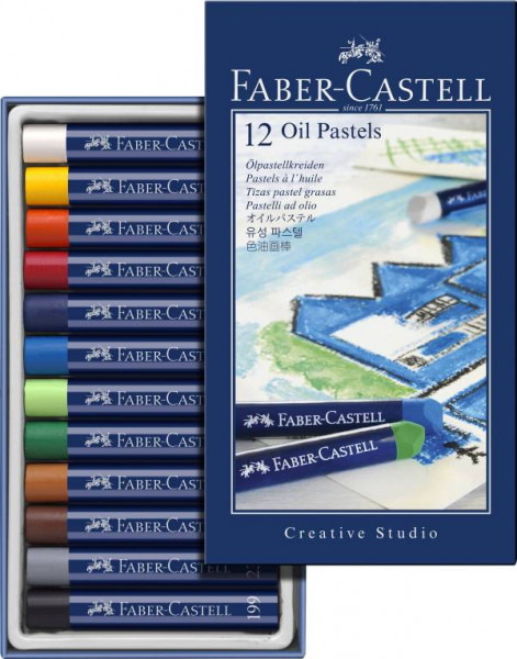 faber-Castell | 12er Etui Ölpastellkreide STUDIO-Qualität