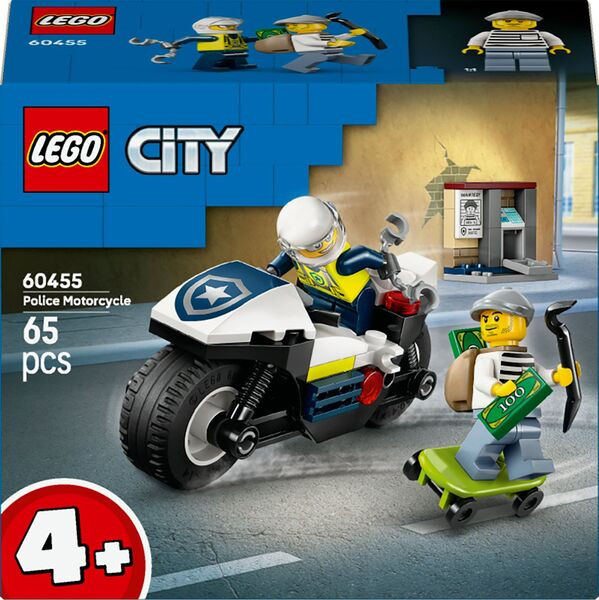 LEGO® | City  Verfolgungsjagd mit dem Polizeimotorrad | 60455