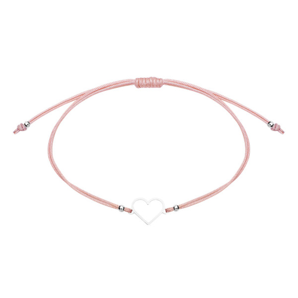 HCA | Armband - "Be Happy" - Edelstahl - Herz | 606658