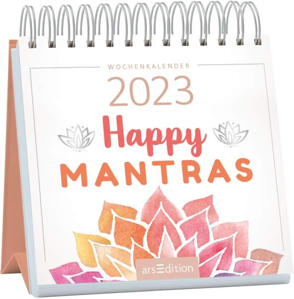 arsEdition | Mini-Wochenkalender Happy Mantras 2023 | 