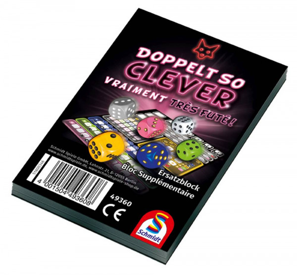 Schmidt Spiele | Doppelt so clever Ersatzblock | 49360