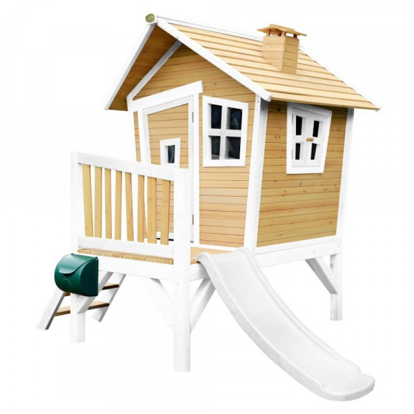 AXI | Robin Spielhaus Braun/Weiß - Weiße Rutsche