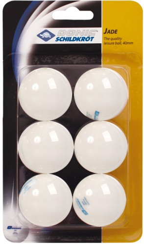 MTS | Tischtennis 6er Jade Ball, weiß ca. 40 mm