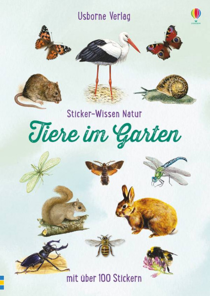 Usborne | Sticker-Wissen Natur: Tiere im Garten