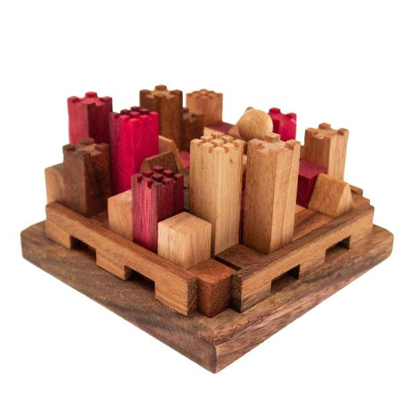 Rombol | Burgpuzzle, 3D-Puzzle, Holzspiel, Denkspiel, Knobelspiel | 8975