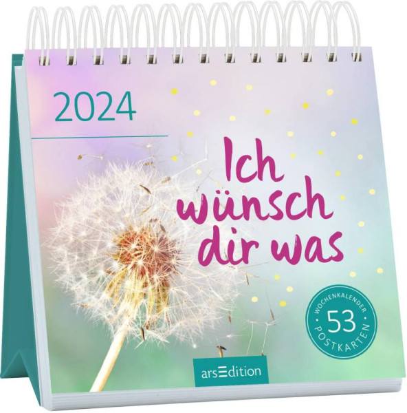 arsEdition | Postkartenkalender Ich wünsch dir was 2024 | 