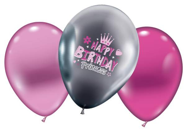 Karaloon | 6 Ballons Happy Birthday Princess