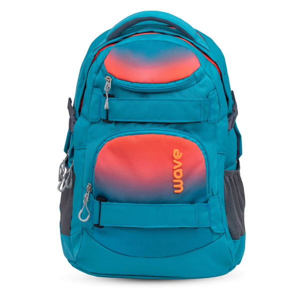 Belmil | Wave Infinity Schulrucksack "Ombre Neon Orange and Bluebird" | 338-72/A/31