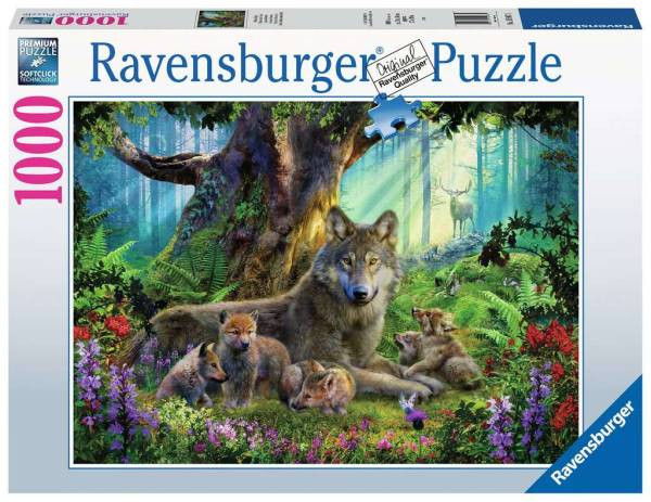 Ravensburger Puzzle | Wölfe im Wald | 1000 Teile