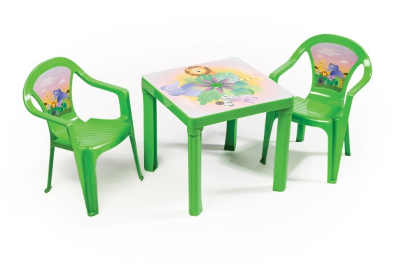 Paradiso Toys | Kinderstuhl grün m. Aufdruck sortiert | T02629