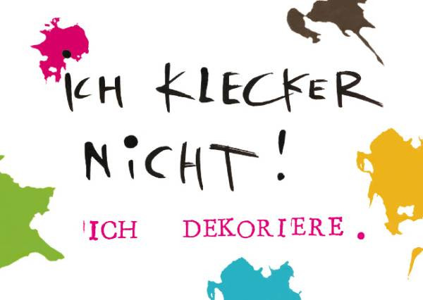 Rannenberg und Friends | Postkarte "Ich klecker nicht"