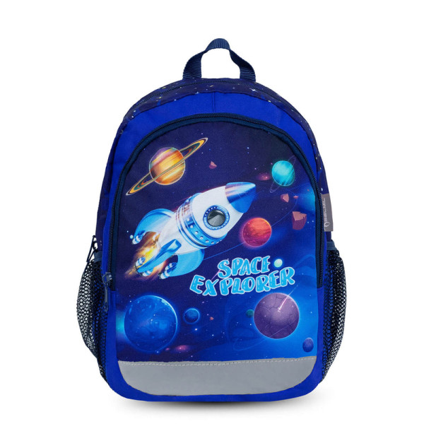 Belmil | Kiddy Plus Kindergartenrucksack "Space Explorer" für 3-6 Jährige Kinder mit Brustgurt | 305-4/A/46