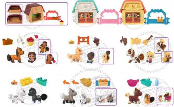Spirit Precious Ponies & Friends Collectibles, sortiert