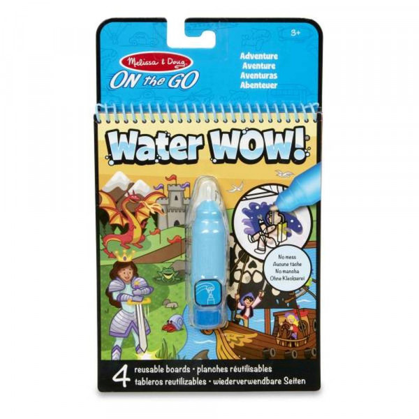 Melissa & Doug | Water Reveal Pad - Abenteuer | Malen ohne Kleckern