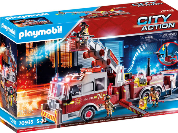 PLAYMOBIL® | Feuerwehr-Fahrzeug: US Tower Ladder | 70935