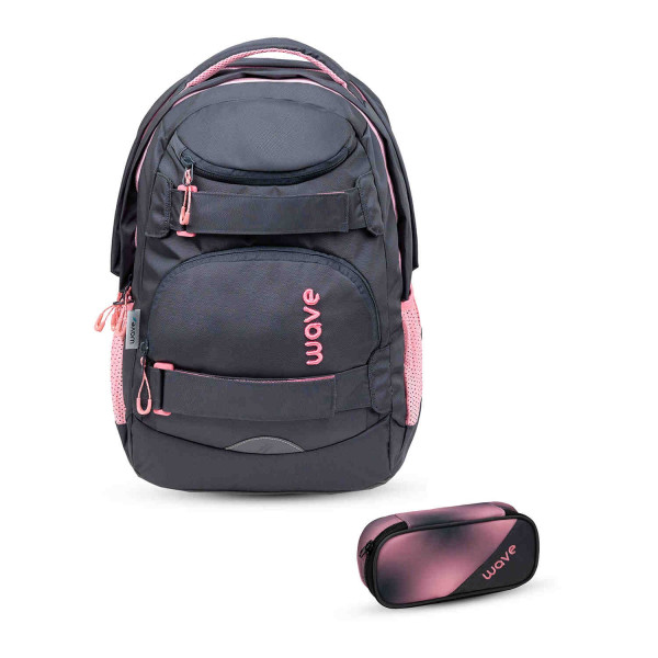 Belmil | Wave Infinity Move Schulrucksack Set 2 tlg. "Pinky" | 338-92/ASET-1/7