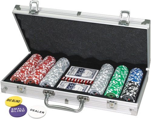 Pokerkoffer mit 300 Chips à 11,5 g