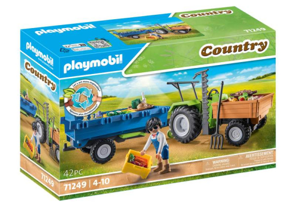 Playmobil | Traktor mit Hänger | 71249