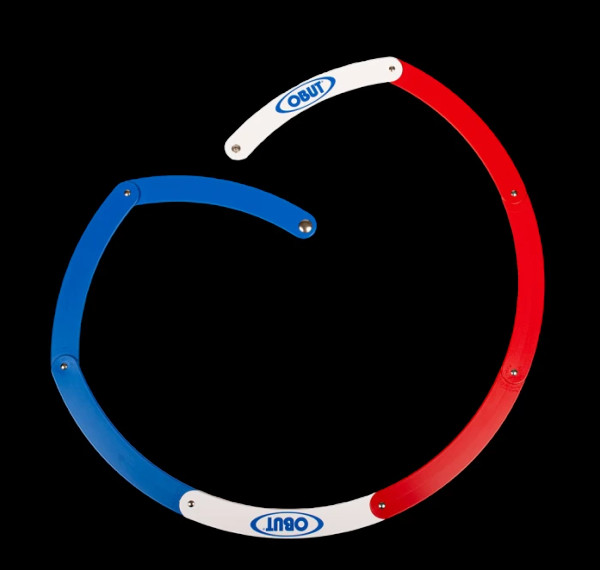 Faltbarer Abwurfkreis für Boule in den Farben Tricolore von Obut - Praktisch und Präzise