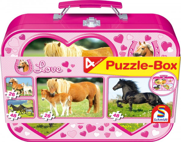 Schmidt Spiele | Pz. Pferde im Metallk. 2x26T, 2x48T | 55588
