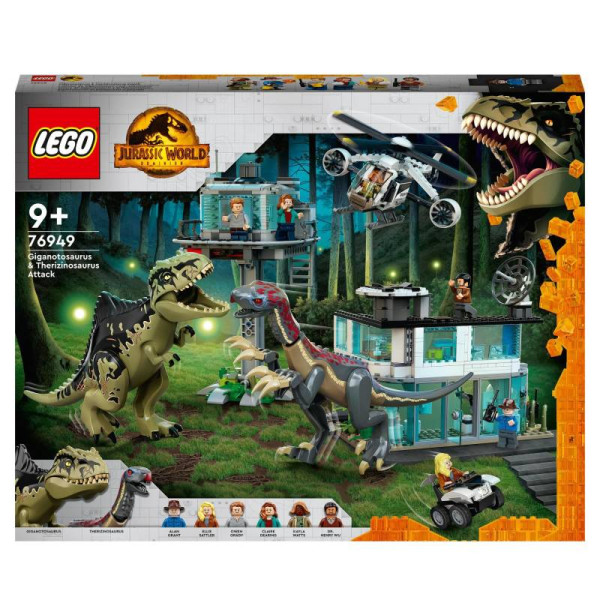 LEGO® | Jurassic World™  Giganotosaurus & Therizinosaurus Angriff | 76949