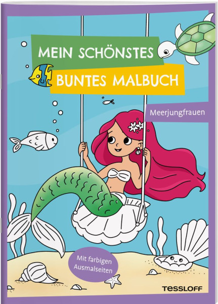 Tessloff Verlag Ragnar Tessloff GmbH & Co. KG | Mein schönstes buntes Malbuch. Meerjungfrauen | 