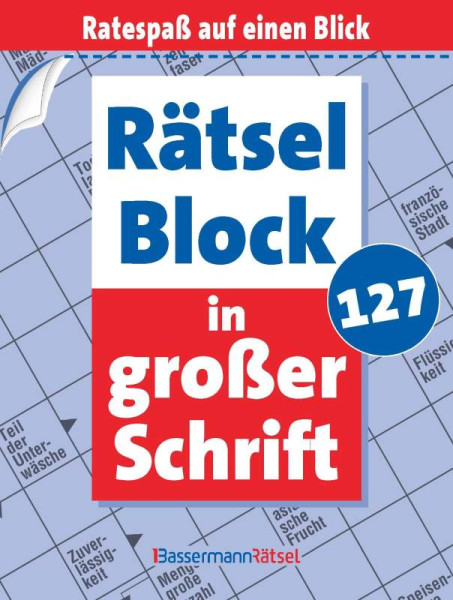 Bassermann | Rätselblock in großer Schrift 127 (5 Exemplare à 2,99 €) | Krüger, Eberhard