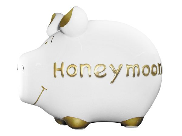 KCG | Sparschwein | Honeymoon | Größe: 12,5 cm
