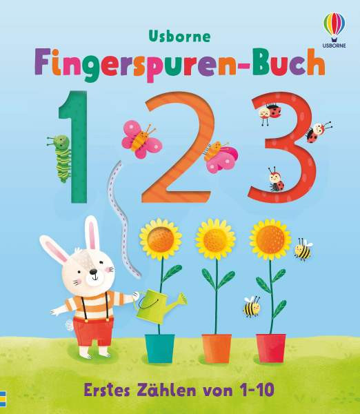 Usborne | Fingerspuren-Buch: 1, 2, 3 | Brooks, Felicity