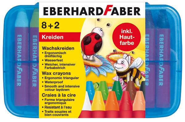 Eberhard Faber | Wachsmalstift EFA Wachskreide Plastikbox