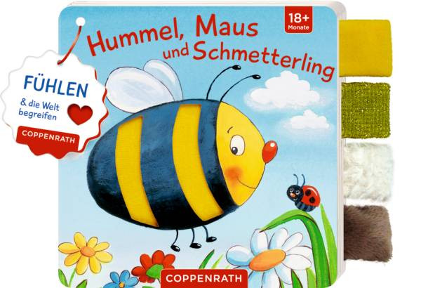 Coppenrath | Mein Fühl-Laschenbuch: Hummel, Maus und Schmetterling