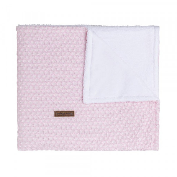 Gitterbettdecke teddyfutter Sun klassisch rosa/baby rosa
