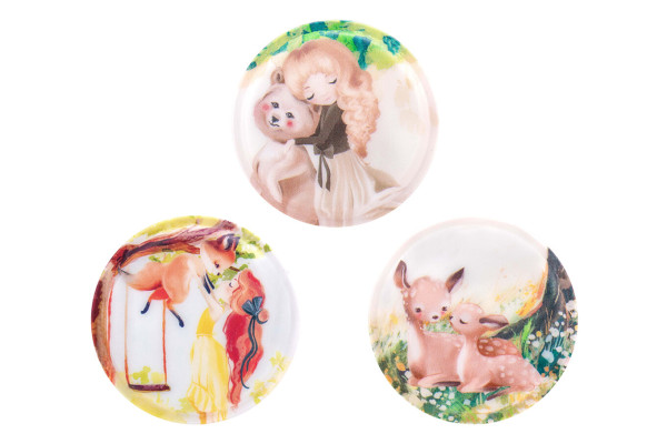 Belmil | Patches mit Klettverschluss Set 3-teilig- kompatibel mit Schulranzen Classy Plus/Smarty/Motion "Forest" | 336/B6/60