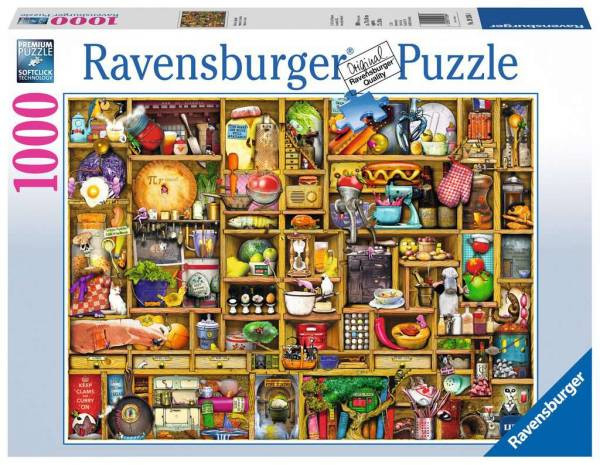 Ravensburger Puzzle: 1000 Teile - Kurioses Küchenregal
