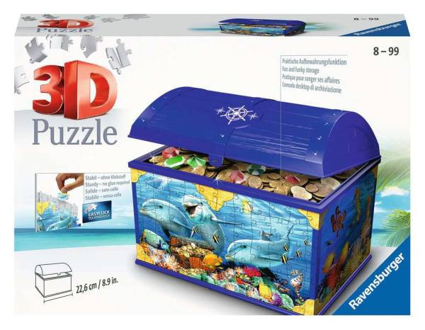 Ravensburger Puzzle | Schatztruhe Unterwasserwelt | 216 Teile