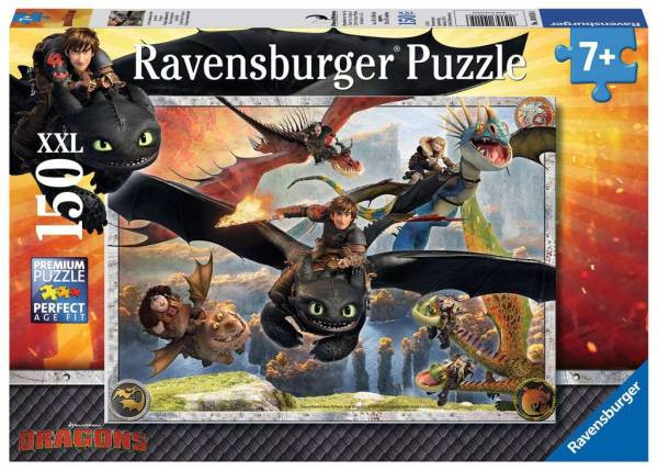 Ravensburger Puzzle | Drachenzähmen leicht gemacht | 150 XXL Teile