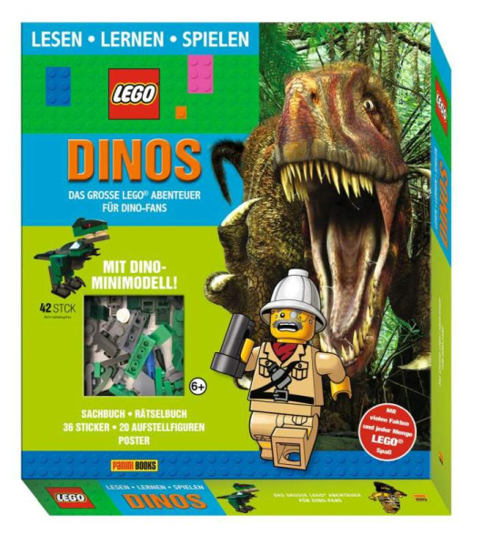 Panini Verlags GmbH | LEGO®: Dinos Das große LEGO® Abenteuer für Dino-Fans (Lesen, Lernen, Spielen) | Panini