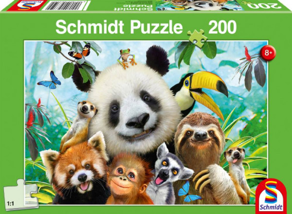 Schmidt-Spiele | Kinderpuzzle Standard 200 Teile | Einfach tierisch!, 200 Teile