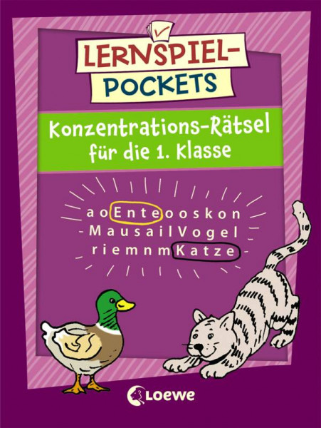 Loewe | Lernspiel-Pockets - Konzentrations-Rätsel für die 1. Klasse