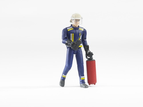 Bruder | Feuerwehrmann mit Helm, Handsch., Zube | 60100