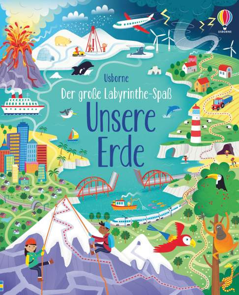 Usborne | Der große Labyrinthe-Spaß: Unsere Erde | 