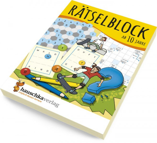 Hauschka Verlag | Rätselblock ab 10 Jahre, Band 1, A5-Block