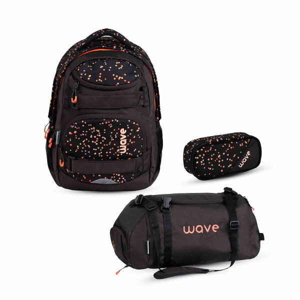 Belmil | Wave Infinity Move Schulrucksack Set 3 tlg. "Dots Blooms" | 338-92/ASET-2/26