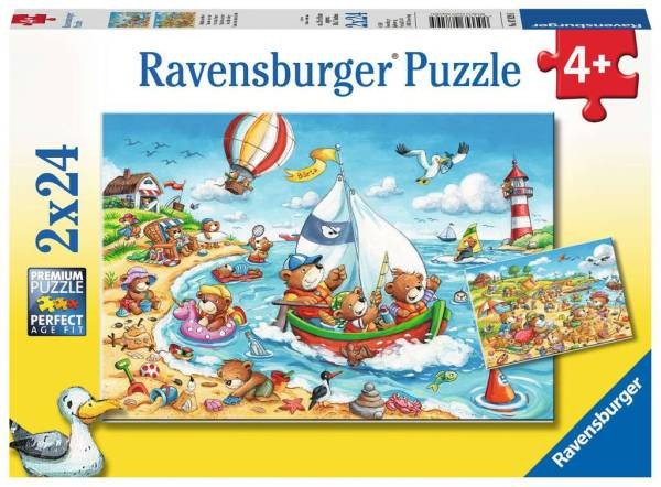 Ravensburger | Puzzle Urlaub am Meer | 2x24 Teile