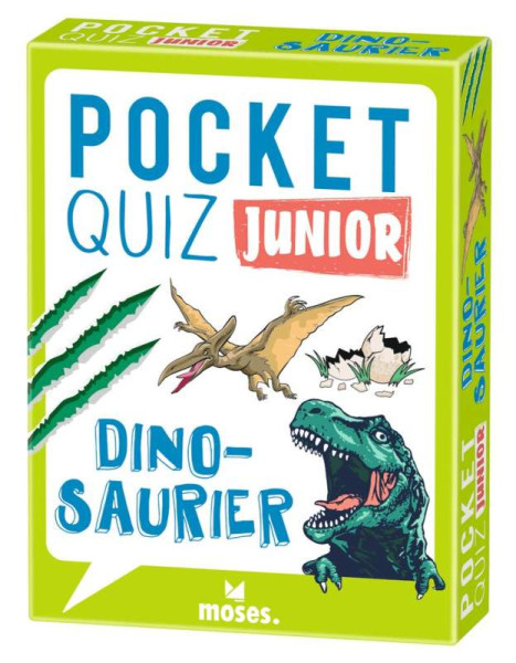 moses Verlag | Pocket Quiz junior Dinosaurier | Winzer, Jürgen; T & & mediaword - Die Ideealisten