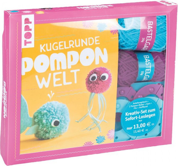 frechverlag | Kreativ-Set Kugelrunde Pompon-Welt | 4376