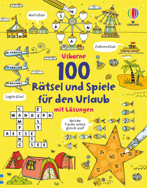 Usborne | 100 Rätsel und Spiele für den Urlaub